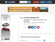 Tablet Screenshot of mueller-headwear.de